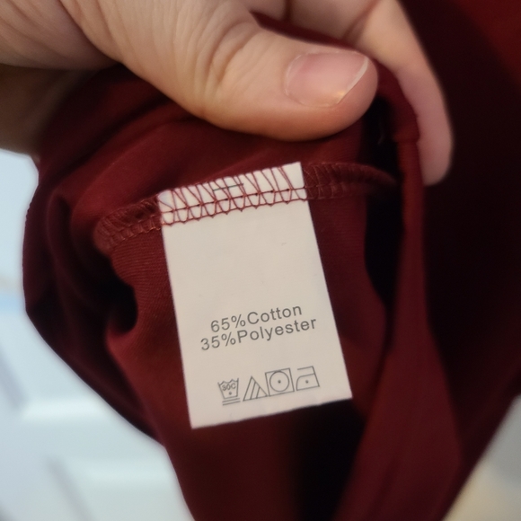 SHEIN Red Short Sleeve Blouse with Sweetheart Neckline Size XL - Picture 4 of 8